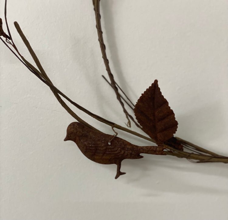 Rusty trees and deer garland