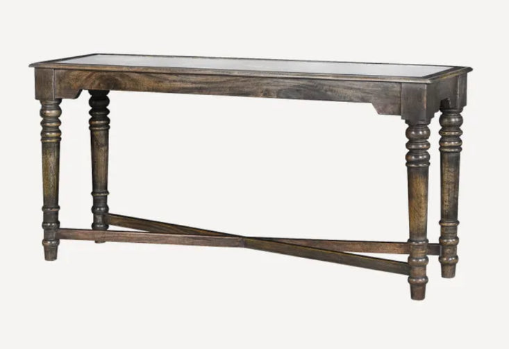 Marble & timber console table